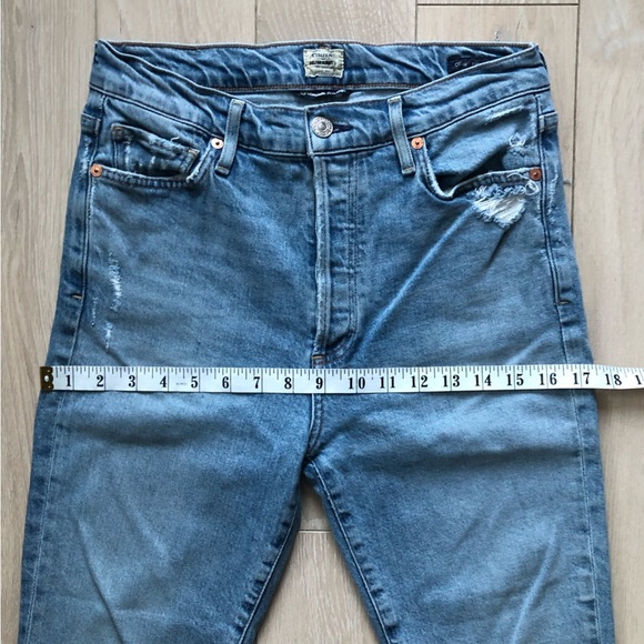 Citizens of Humanity Olivia Highrise Slim Ankle Jeans in Light Blue Size 27 - Picture 4 of 16